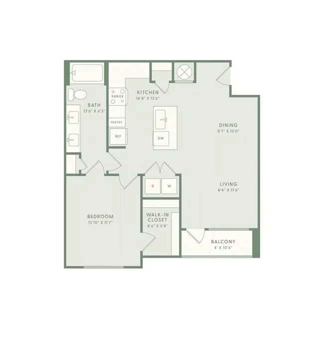 A2 Essential Housing 11-104 floor plan